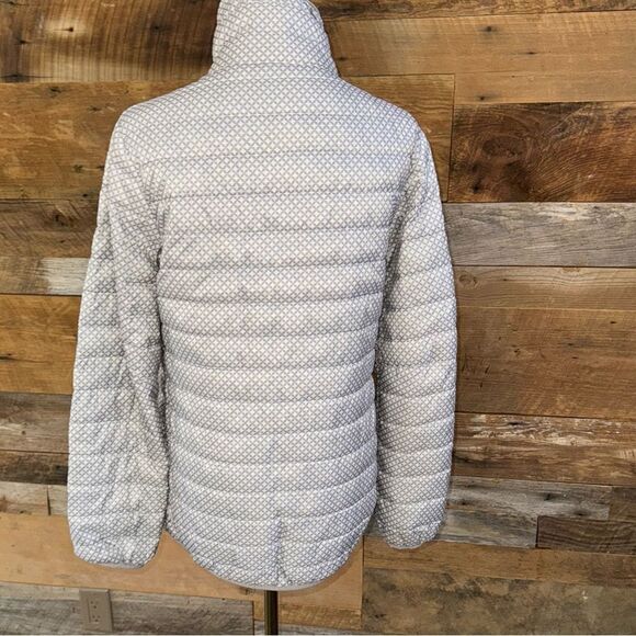 Sportscaster ultra lightweight Packable grey diamond
 down stadium jacket sz S - Picture 7 of 10